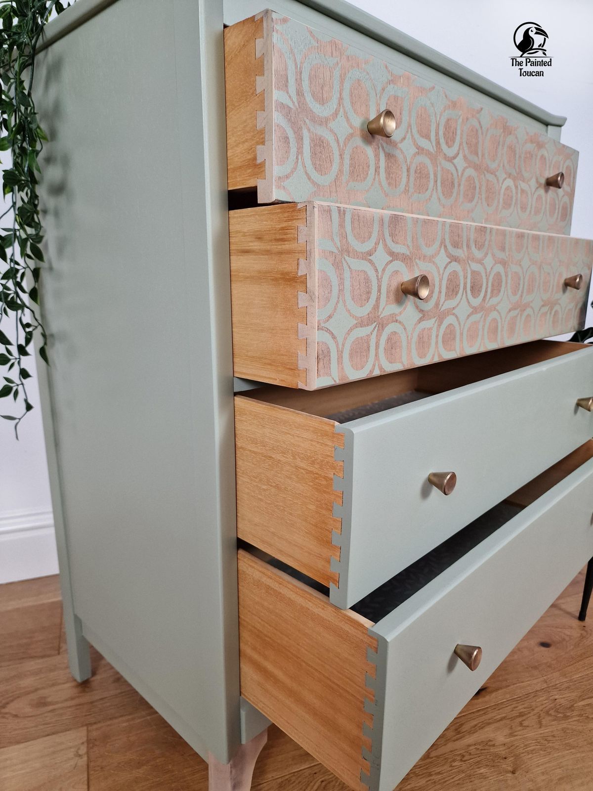Green Mid Century Lebus Chest Of Drawers photo buy