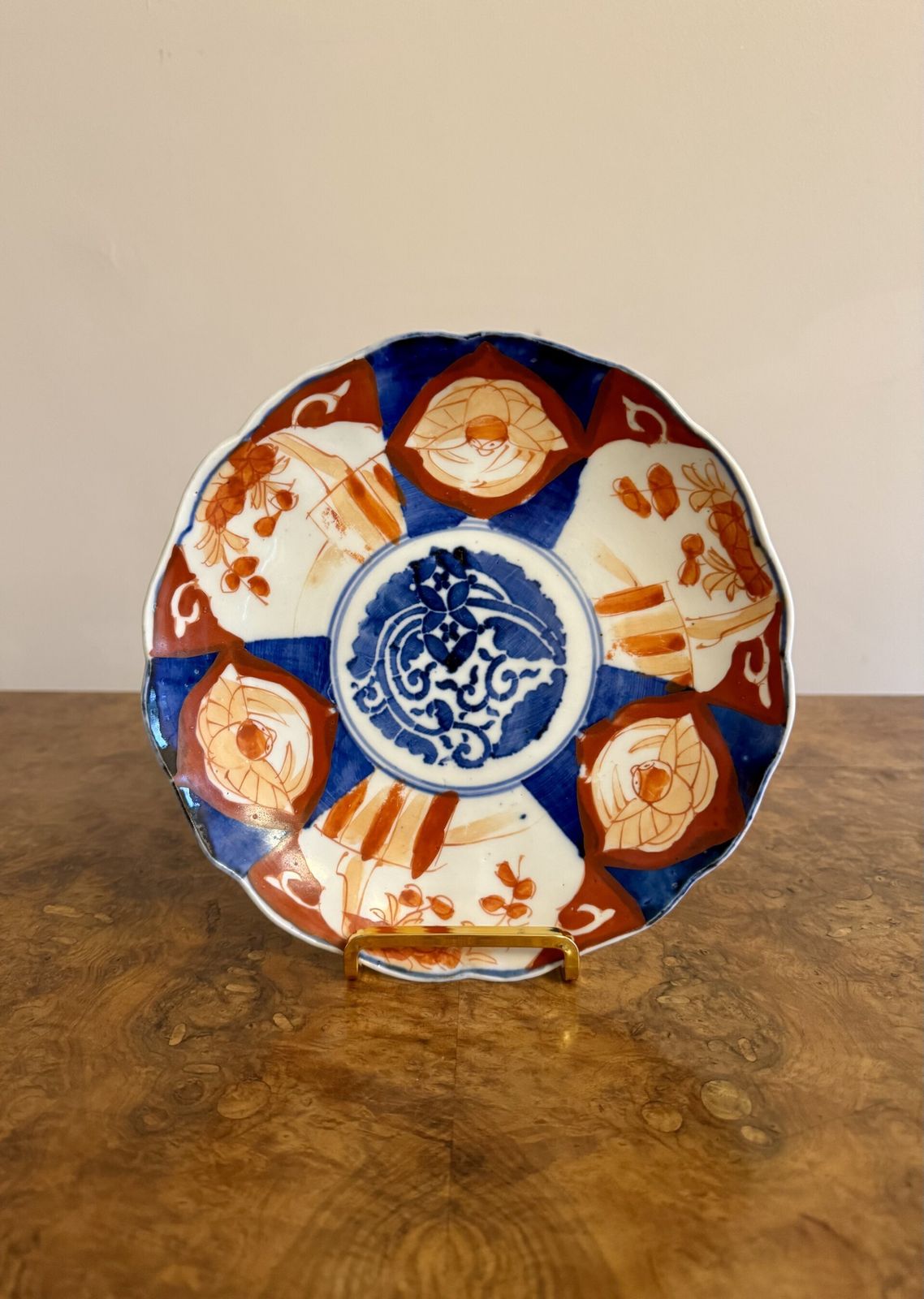Lovely Pair Of Antique Japanese Imari Plates photo 275.0