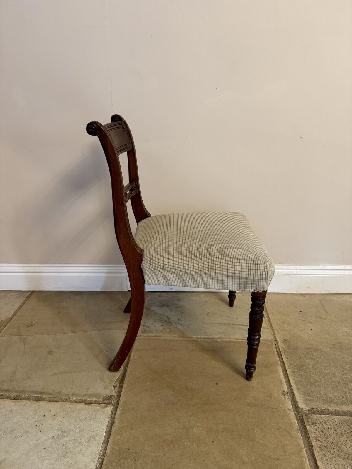 Set Of Six Antique George III Quality Mahogany Dining Chairs photo for sale
