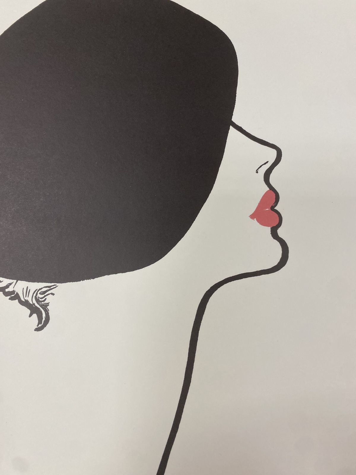 photo for sale René Gruau, 1970s   Le Rouge Baiser Permet Le Baiser   Original Vintage Poster