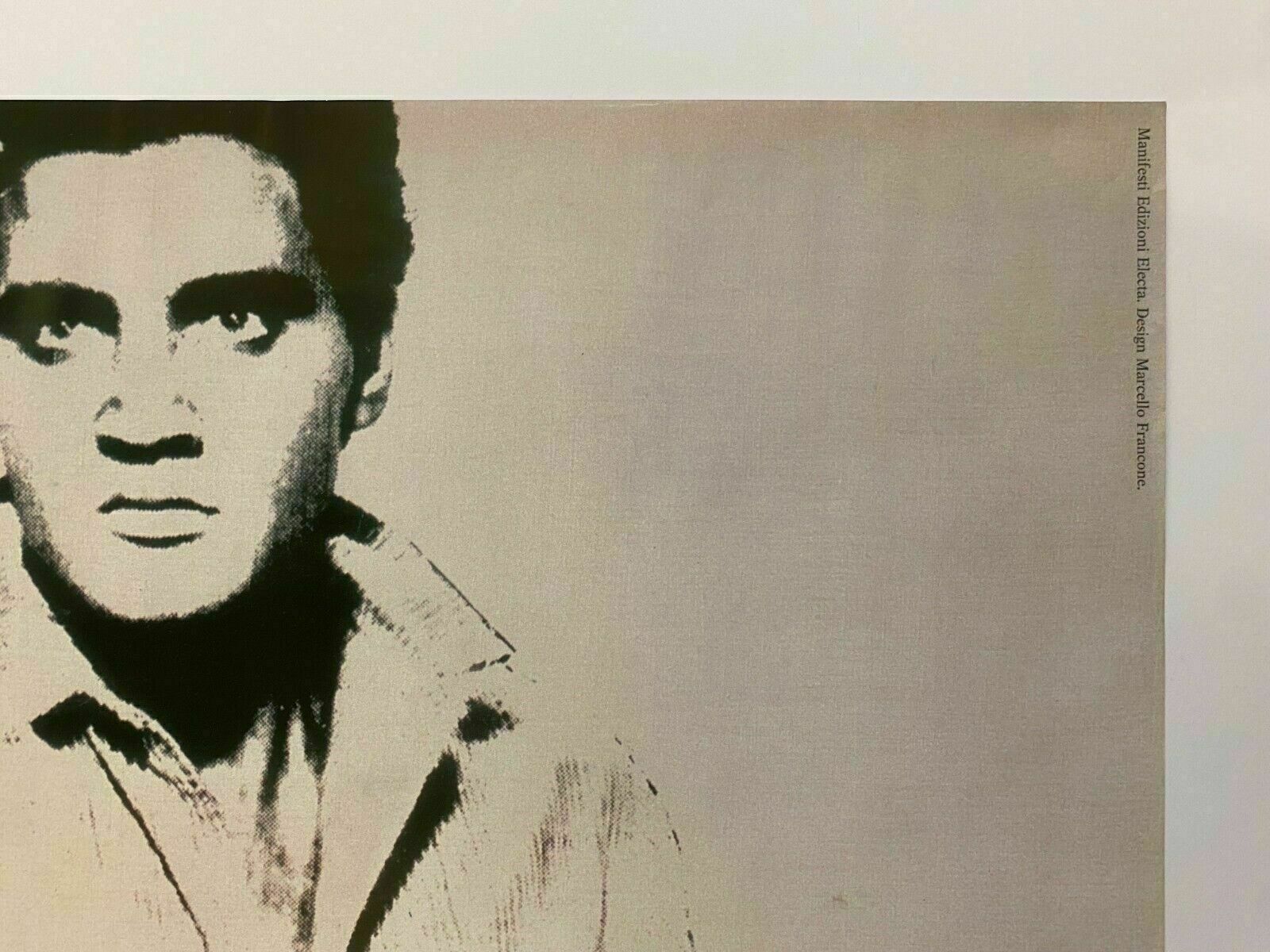 Andy Warhol, 1987   Arte Americana (Elvis Presley) Original Vintage Poster Printed In Offset Lithography   Cm 98 X 68   In 38,6 X 26,7 photo vinterior