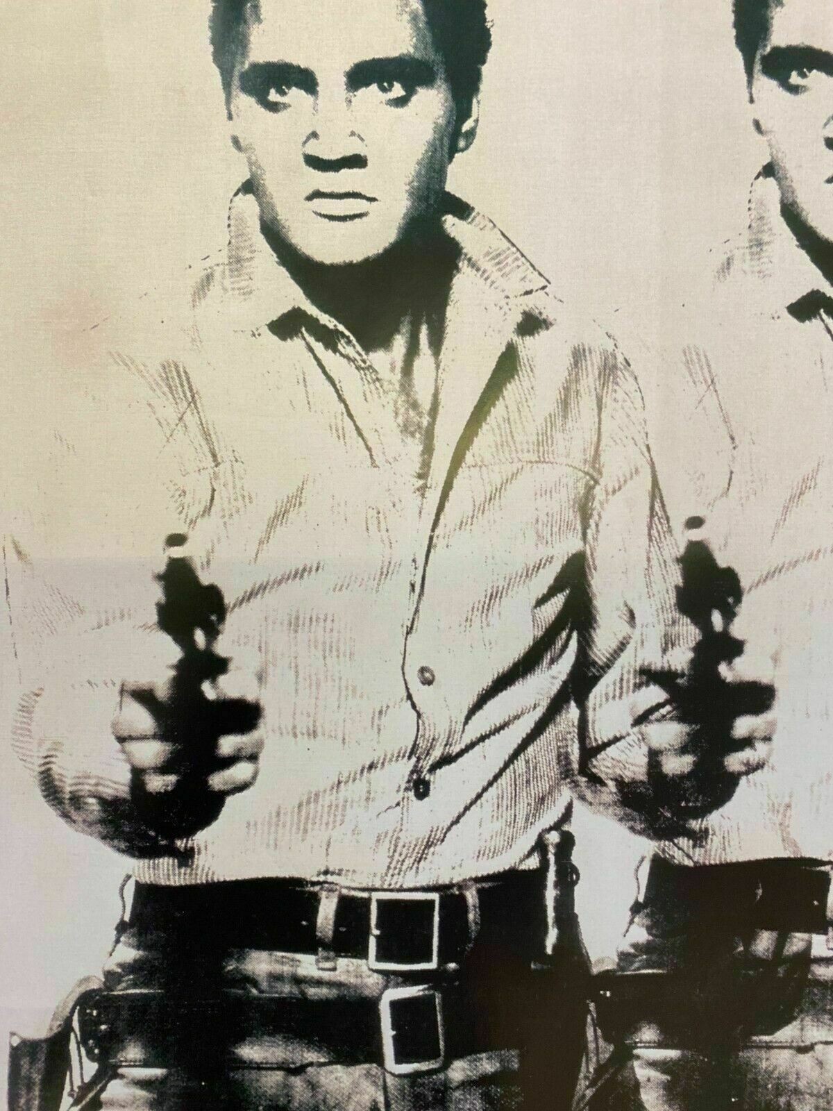 photo furniture Andy Warhol, 1987   Arte Americana (Elvis Presley) Original Vintage Poster Printed In Offset Lithography   Cm 98 X 68   In 38,6 X 26,7
