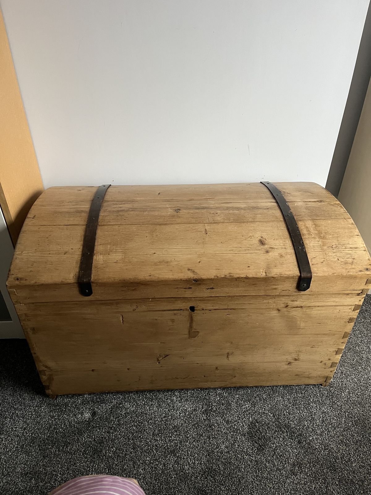Antique Pine Domed Chest