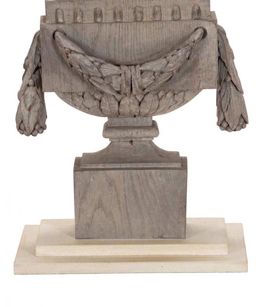 19th Century Swedish Carved Wooden Flambé Lamp photo furniture