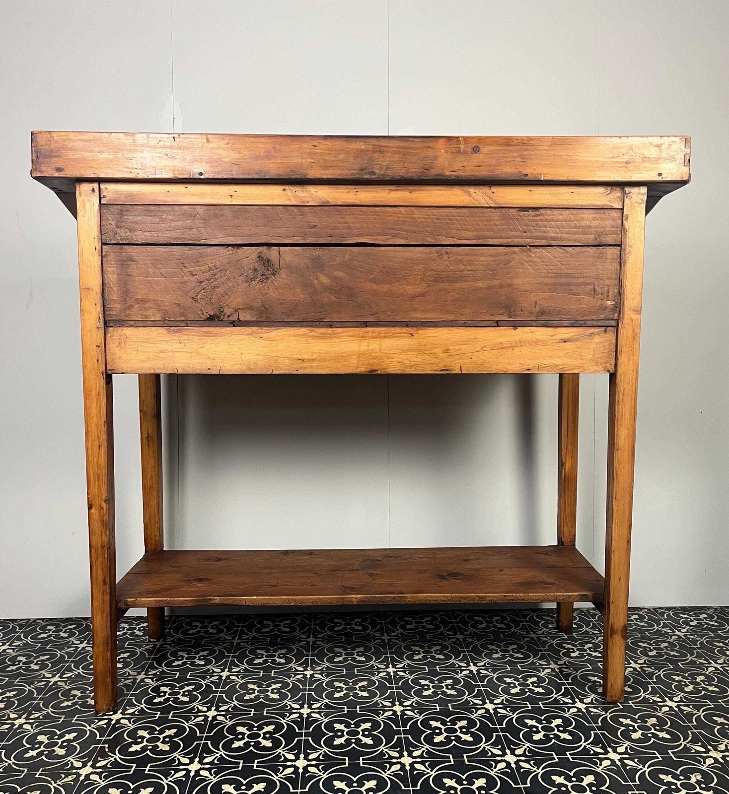 photo for sale Edwardian Pitch Pine Clerk Desk, Office Furniture, Kitchen Cabinet, Sturdy Accessories, Book Stand, Architecture Storage, Antique Drawers