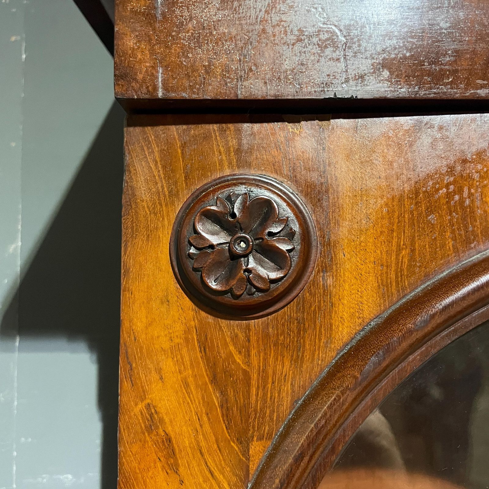 photo furniture Victorian Large 4 Door Glazed Mahogany Bookcase With Lower Storage Cupboards