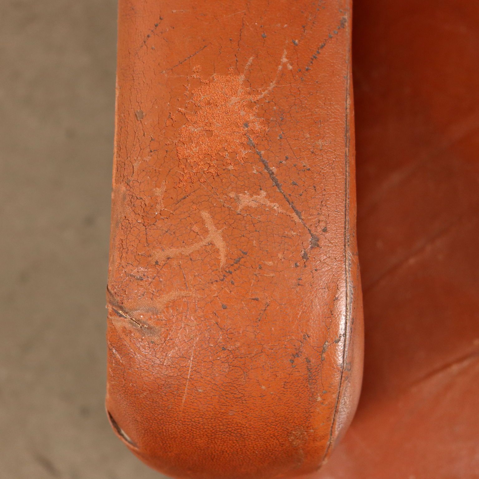Vintage Armchair From The 1970s Foam Upholstery Leatherette Metal photo 520.0