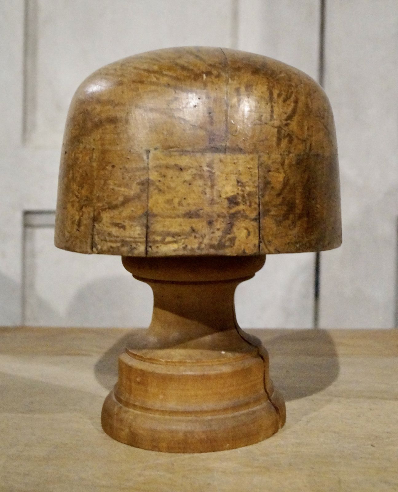 Antique Riva Marchesi Paris Milliners Hat Block On Stand photo furniture