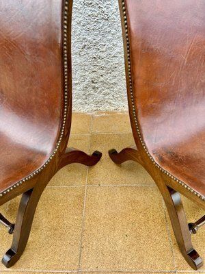 Spanish Oak Side Chairs By Pierre Lottier For Valenti, 1950s, Set Of 2 photo vinterior