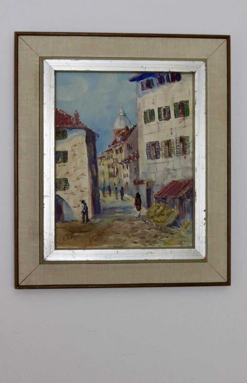 " European Street" By Lironi, Mid 20th Century photo for sale