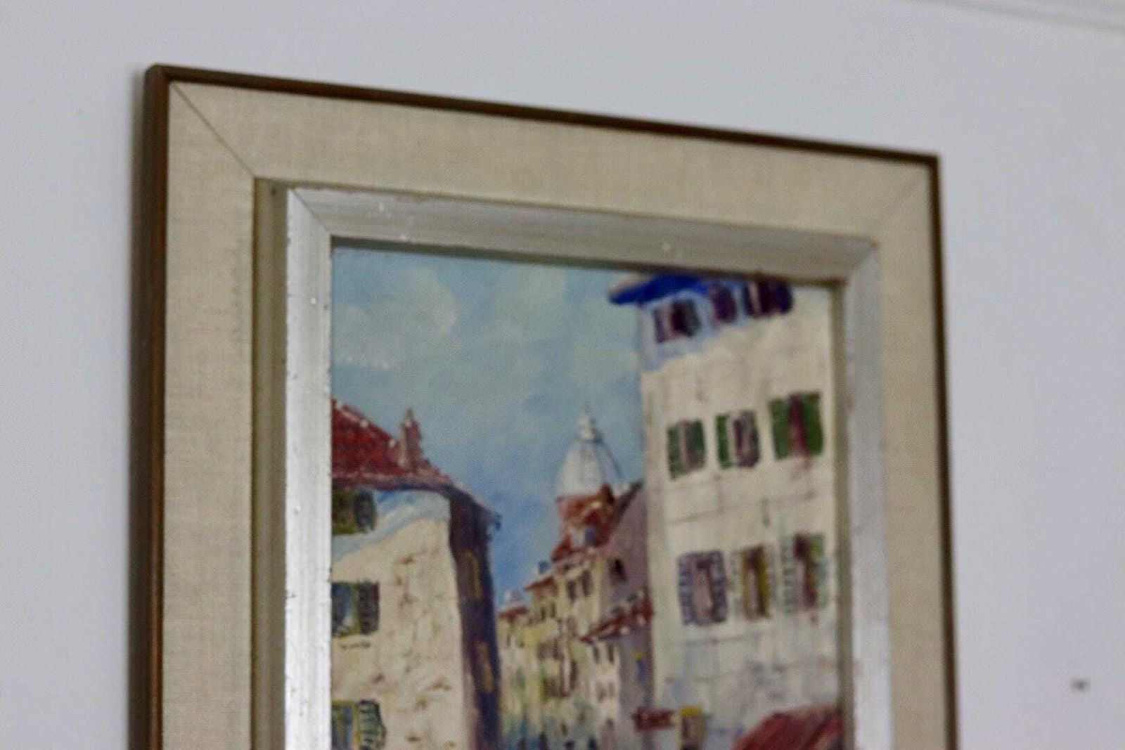" European Street" By Lironi, Mid 20th Century photo vinterior