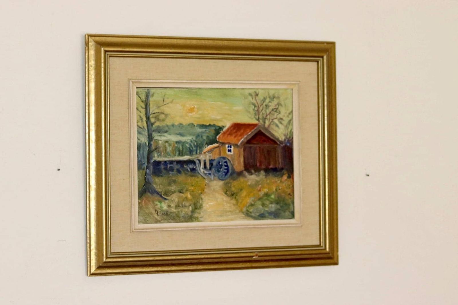 "Hut In A Serene Landscape" By Alice photo for sale