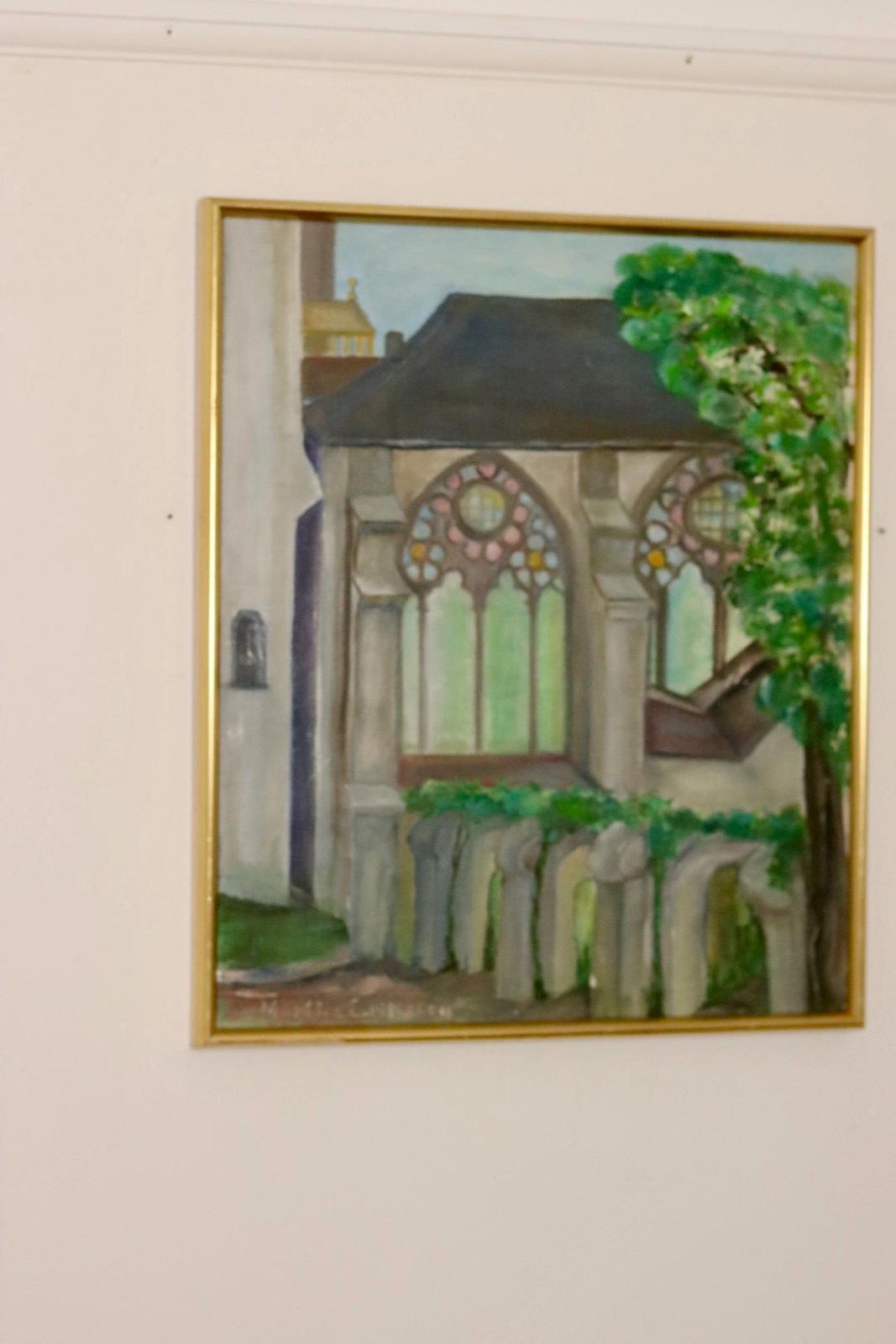 "Church" By Martha Eriksson, Mid 20th Century photo 195.0