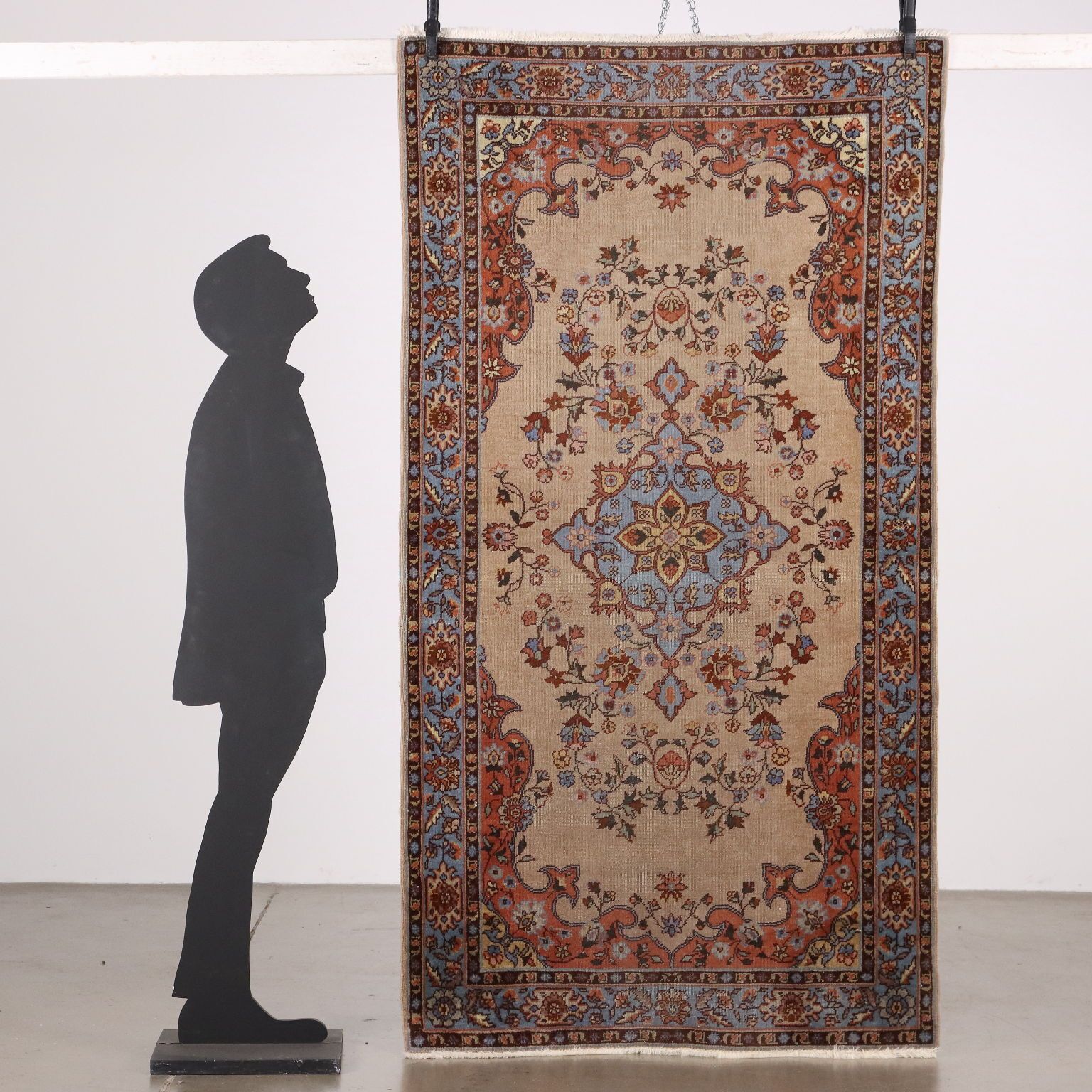 Antique Kula Carpet Wool Heavy Knot Turkey 86 X 47 In photo furniture