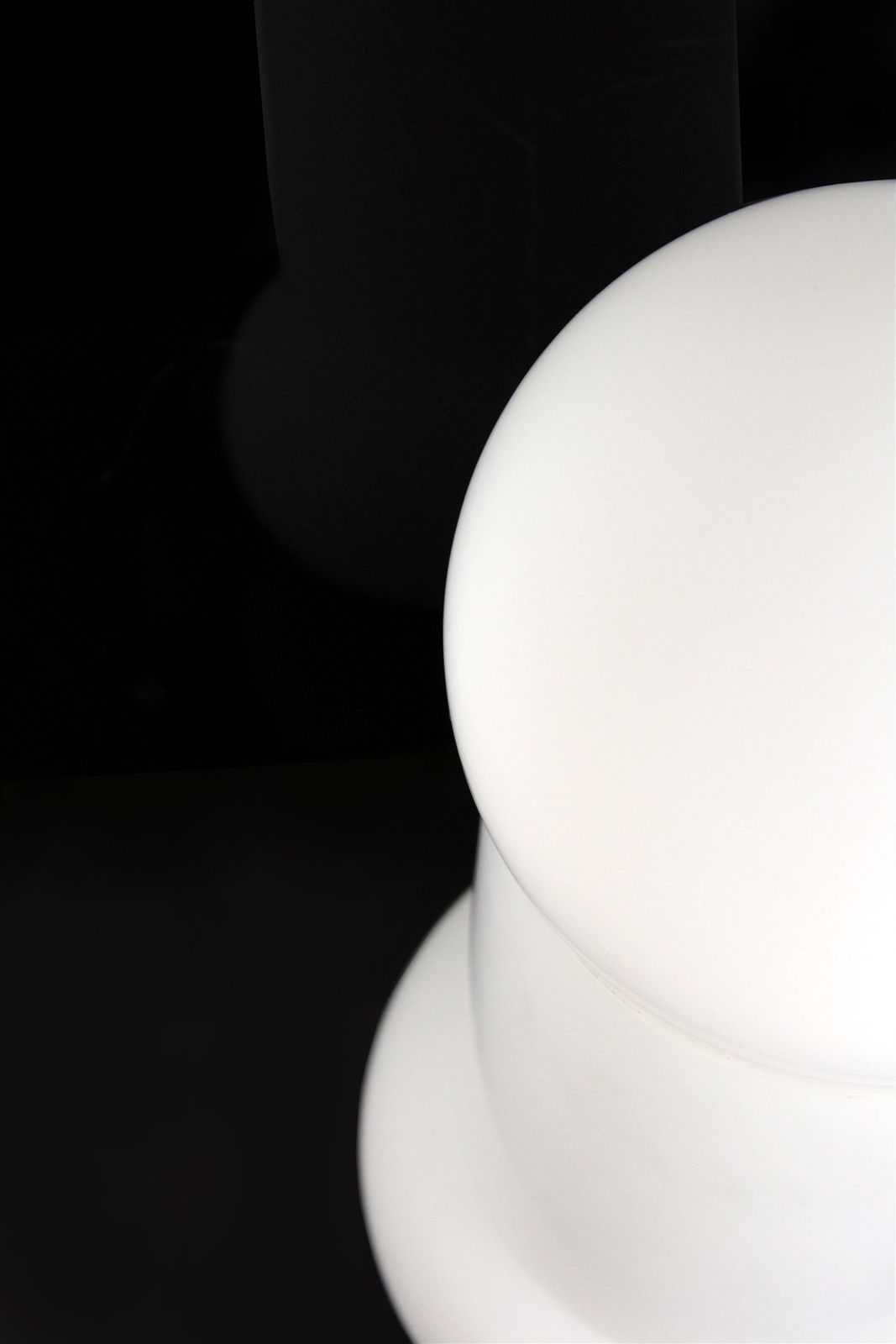Mid Century Glass Table Lamp From Osvětlovací Sklo Valašské Meziříčí, 1970s photo vinterior