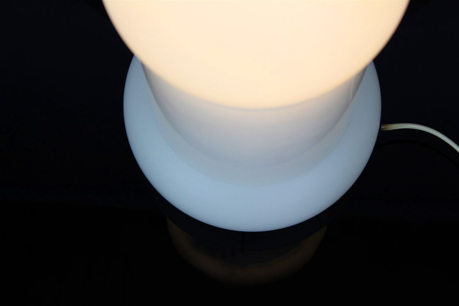 Lighting Mid Century Glass Table Lamp From Osvětlovací Sklo Valašské Meziříčí, 1970s photo
