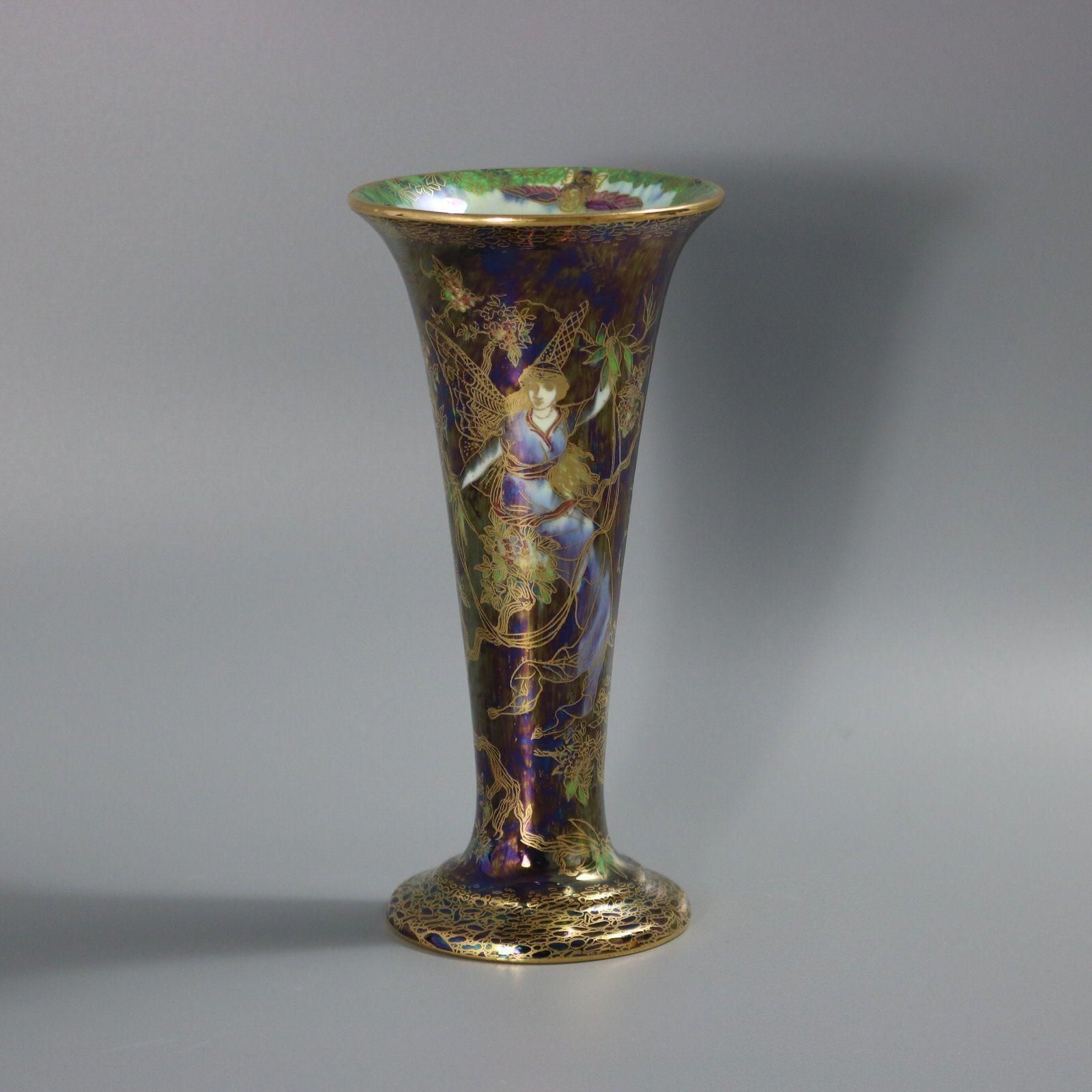Wedgwood Fairyland Lustre Butterfly Women Trumpet Vase photo furniture