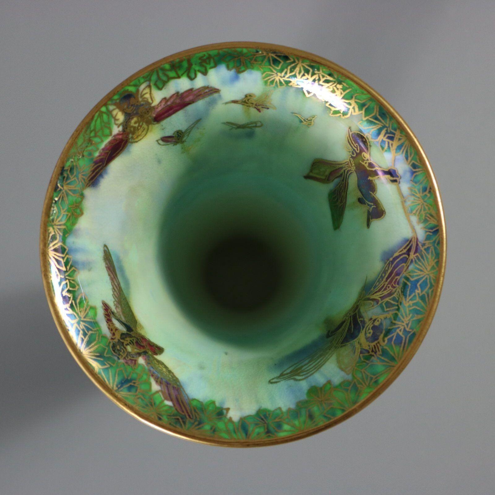 photo furniture Wedgwood Fairyland Lustre Butterfly Women Trumpet Vase