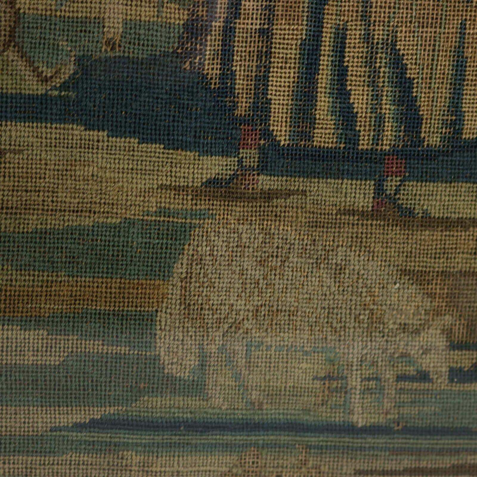 photo for sale 18th Century, 1732 Petit Point Embroidery Picture Of Lady & Gent