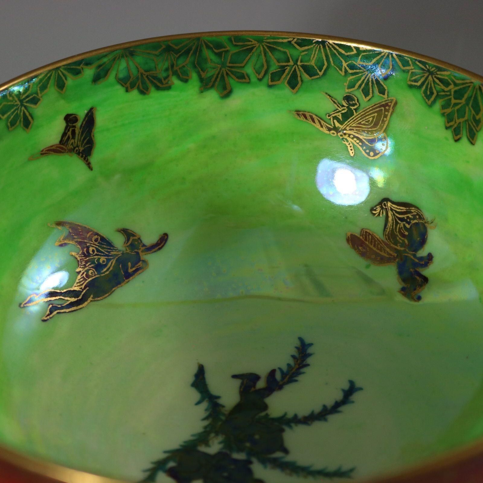 Wedgwood Flame Fairyland Lustre Imperial Bowl photo vintage