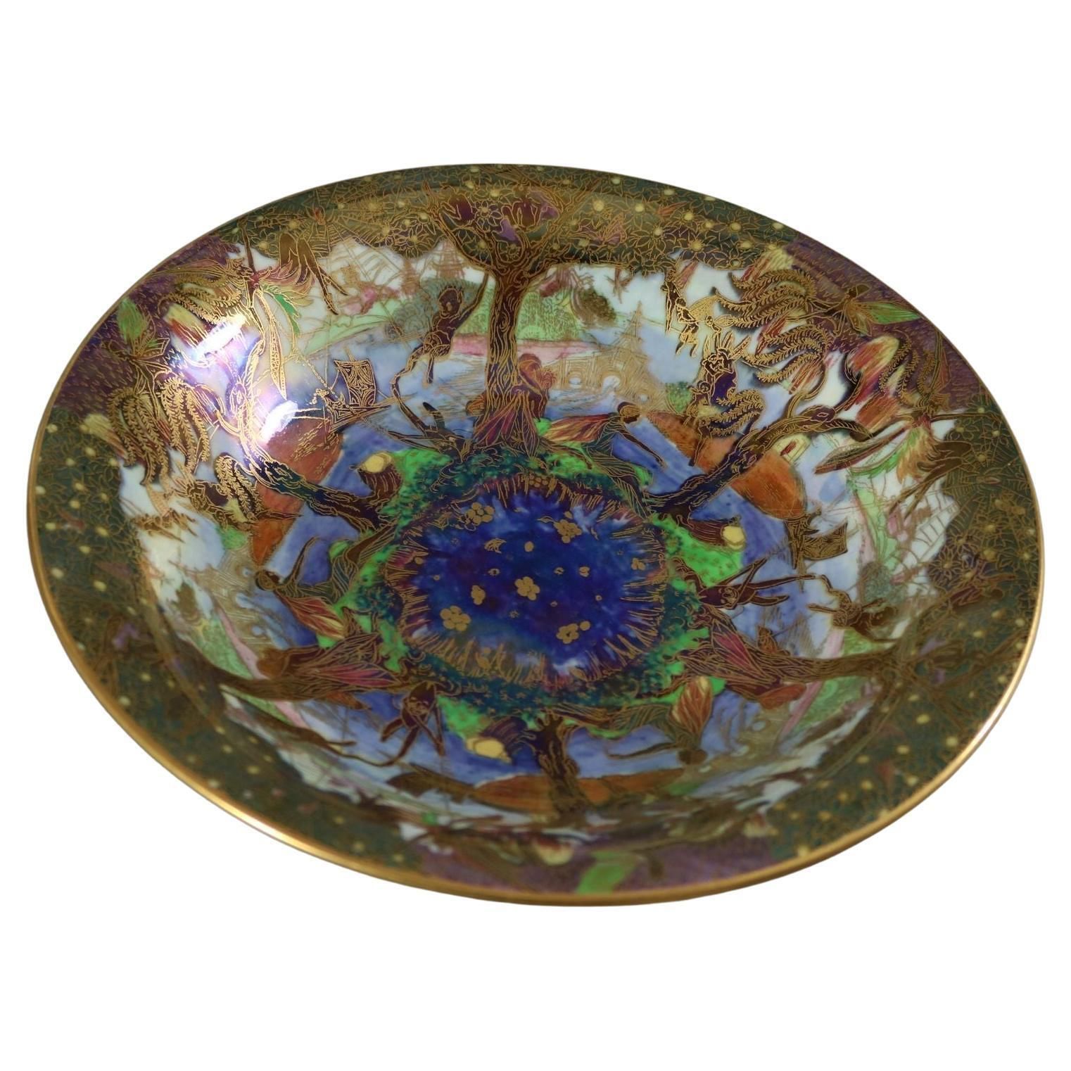 Wedgwood Fairyland Lustre Jumping Faun Lily Tray