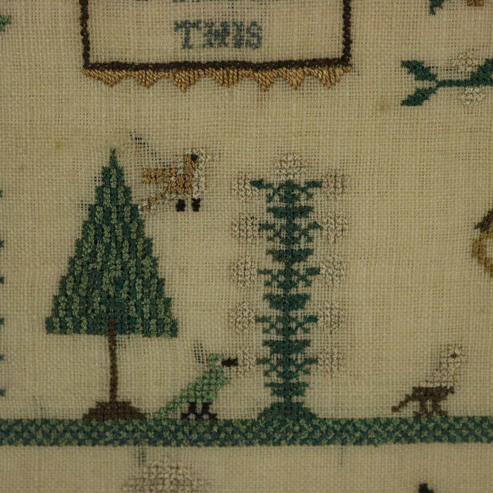 photo vinterior Pair Of Sister Samplers, 1810, Priscella And H Trokes