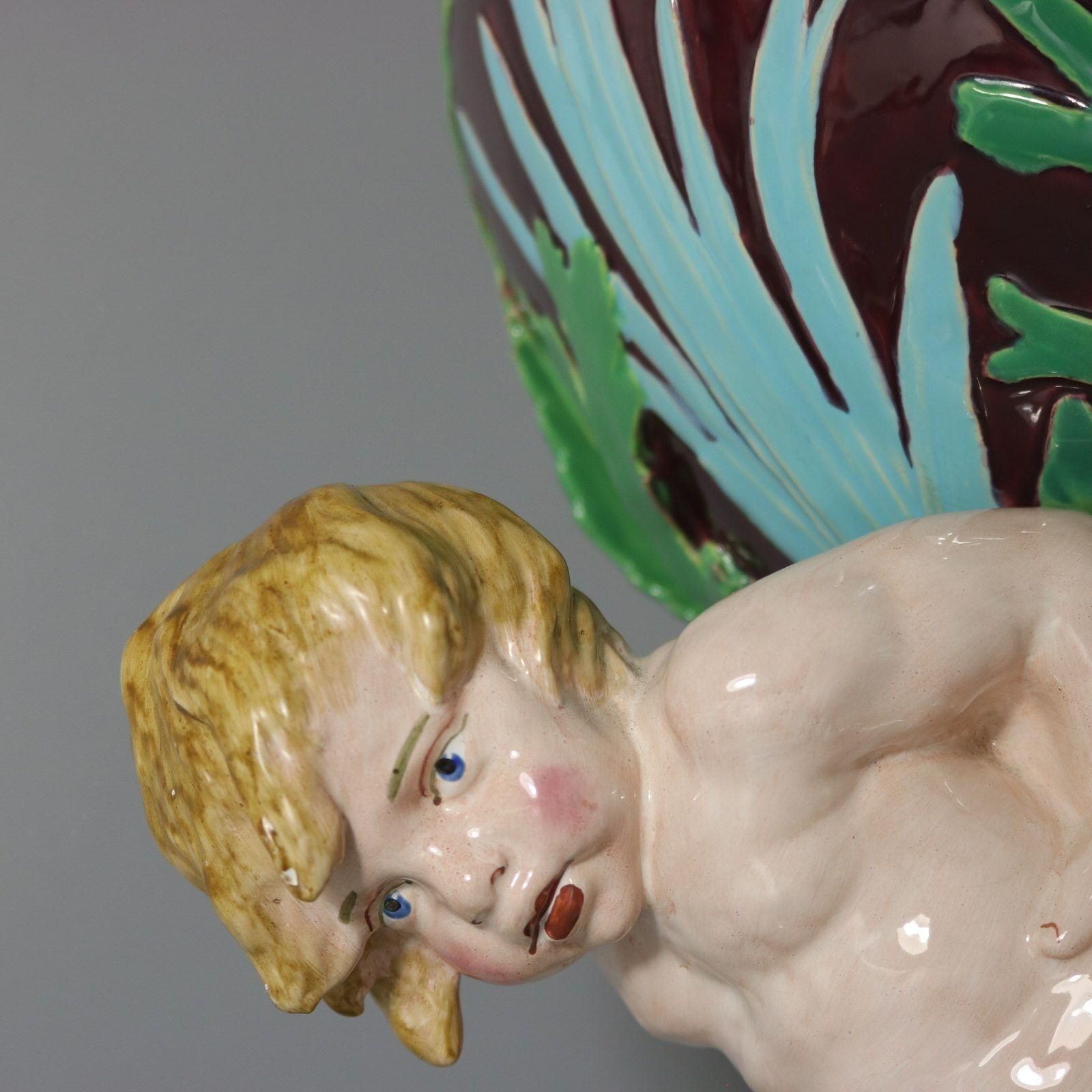 photo furniture Minton Majolica Marine Vase With Merboys