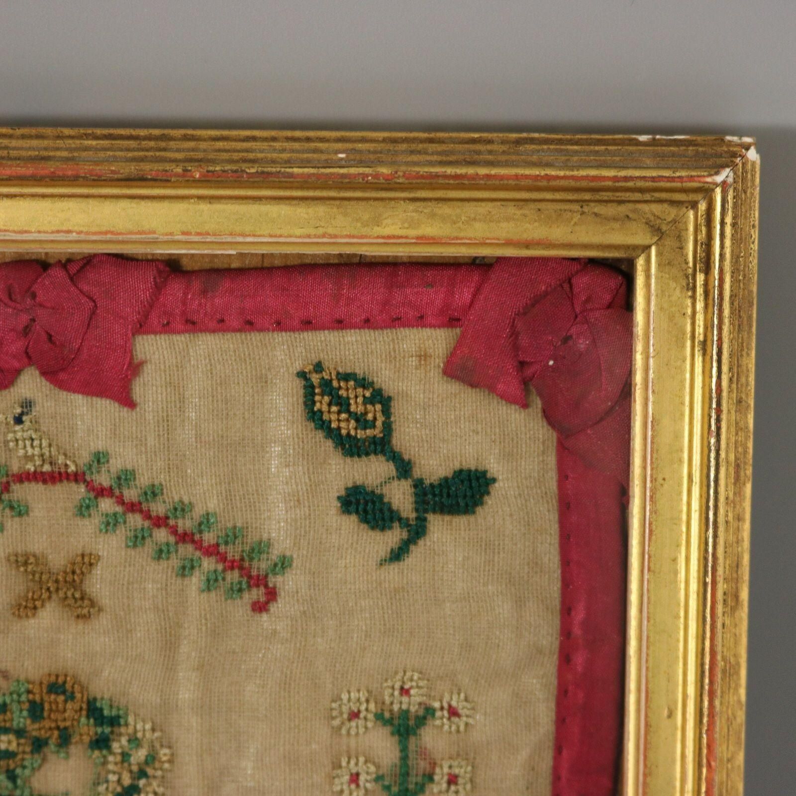 Antique Miniature Sampler, Circa 1800, By Sophia Honey photo 1369.0
