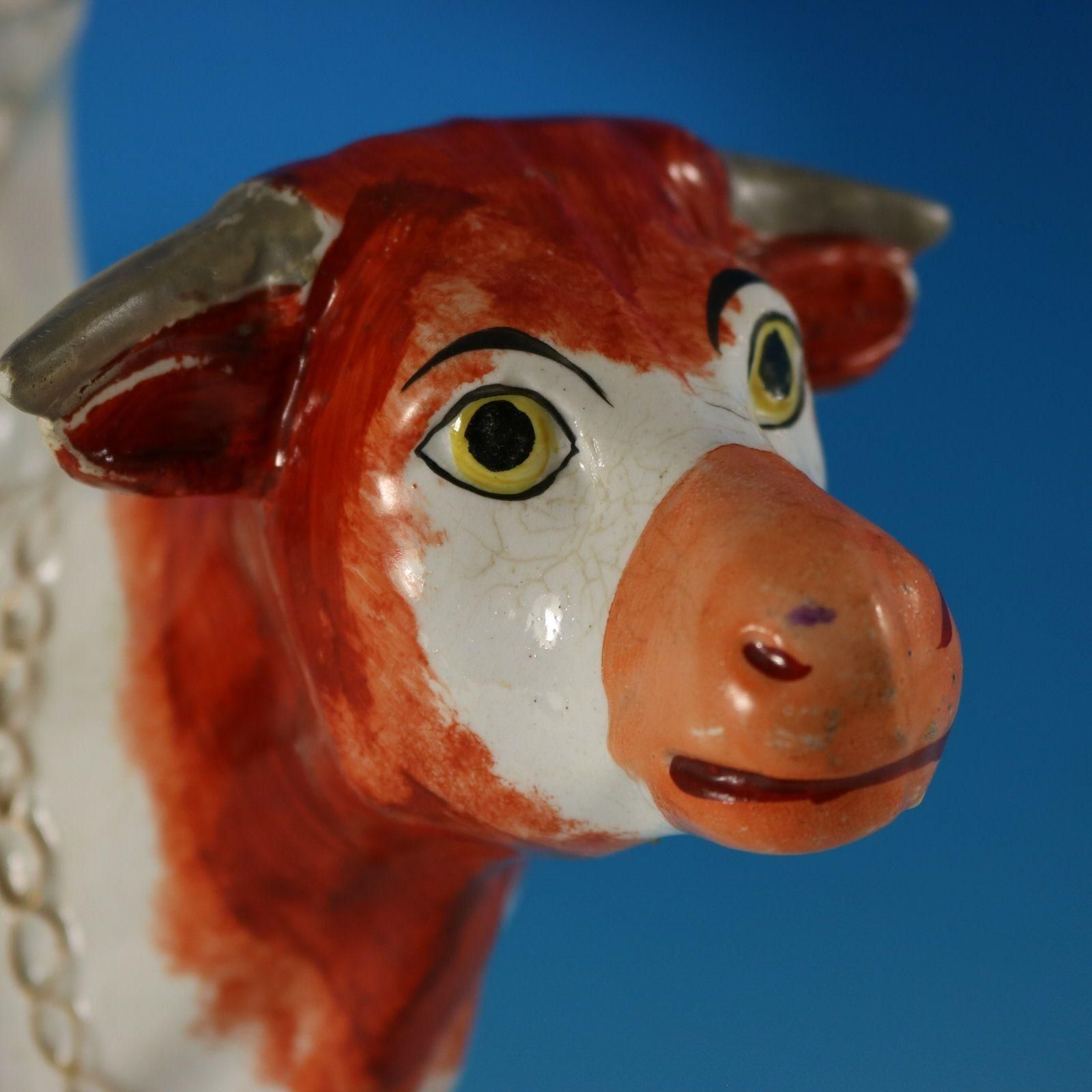 photo furniture Staffordshire Pottery 'Milk Sold Here' Cow Spill Vase