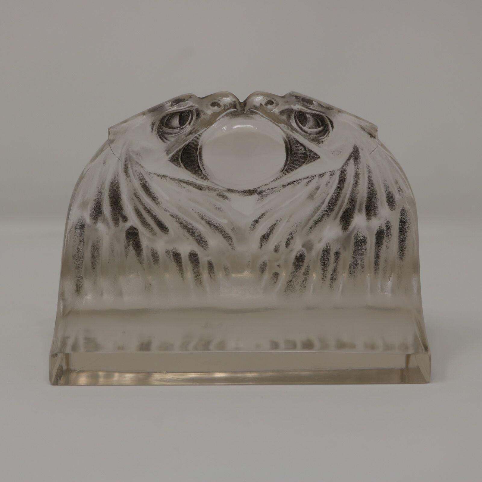 Rene Lalique Glass 'Deux Aigles' Paperweight photo 2061.0