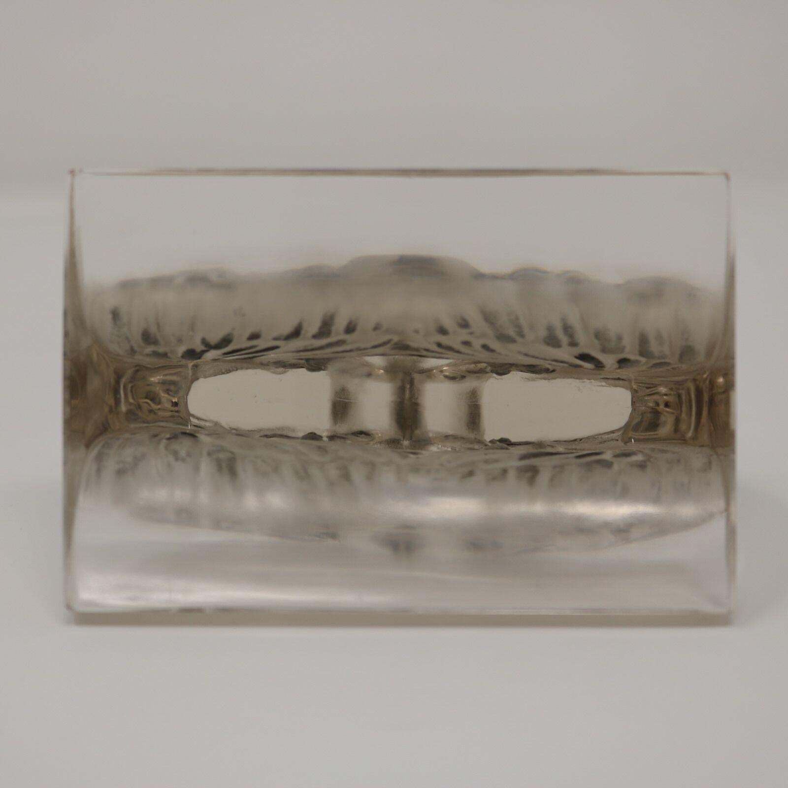 photo for sale Rene Lalique Glass 'Deux Aigles' Paperweight