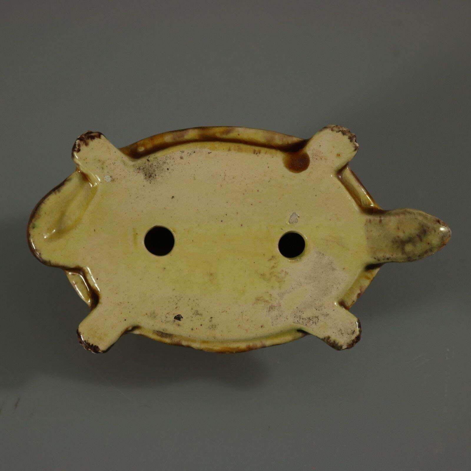 photo for sale Portuguese Palissy Majolica Tortoise Figure