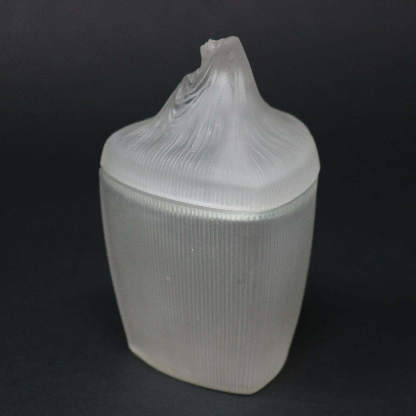 Rene Lalique Frosted Glass 'Tete Femme' Ointment Jar photo for sale