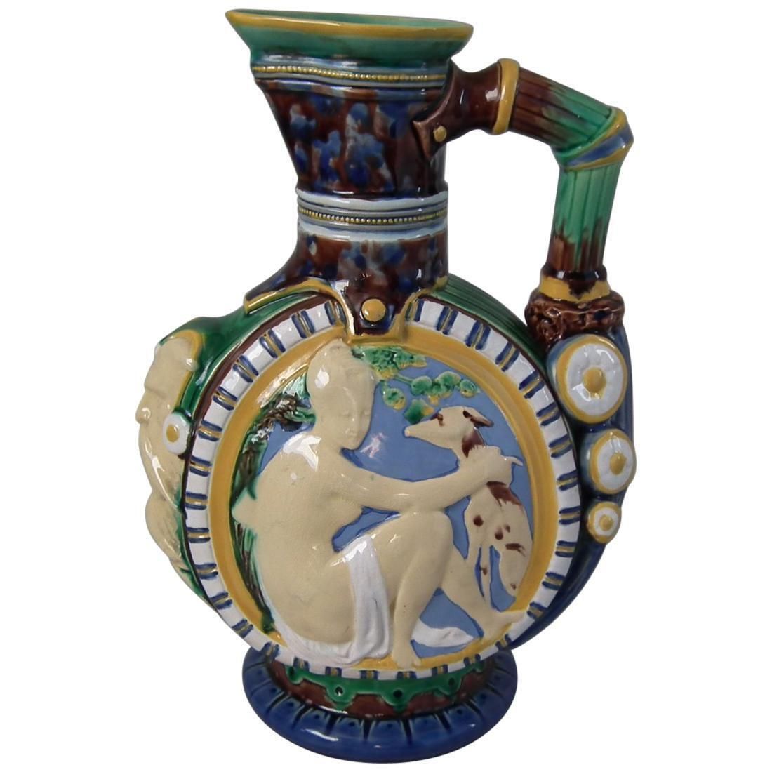 Minton Majolica Renaissance Revival Jug Or Pitcher