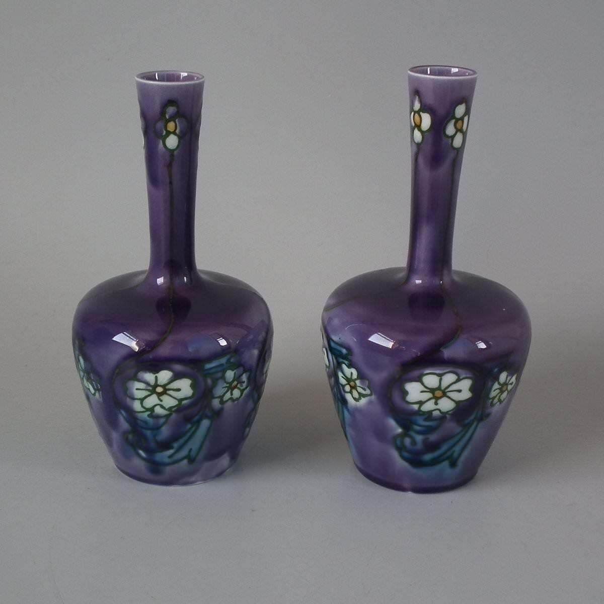 Pair Of Minton Secessionist Purple No.33 Vases photo furniture