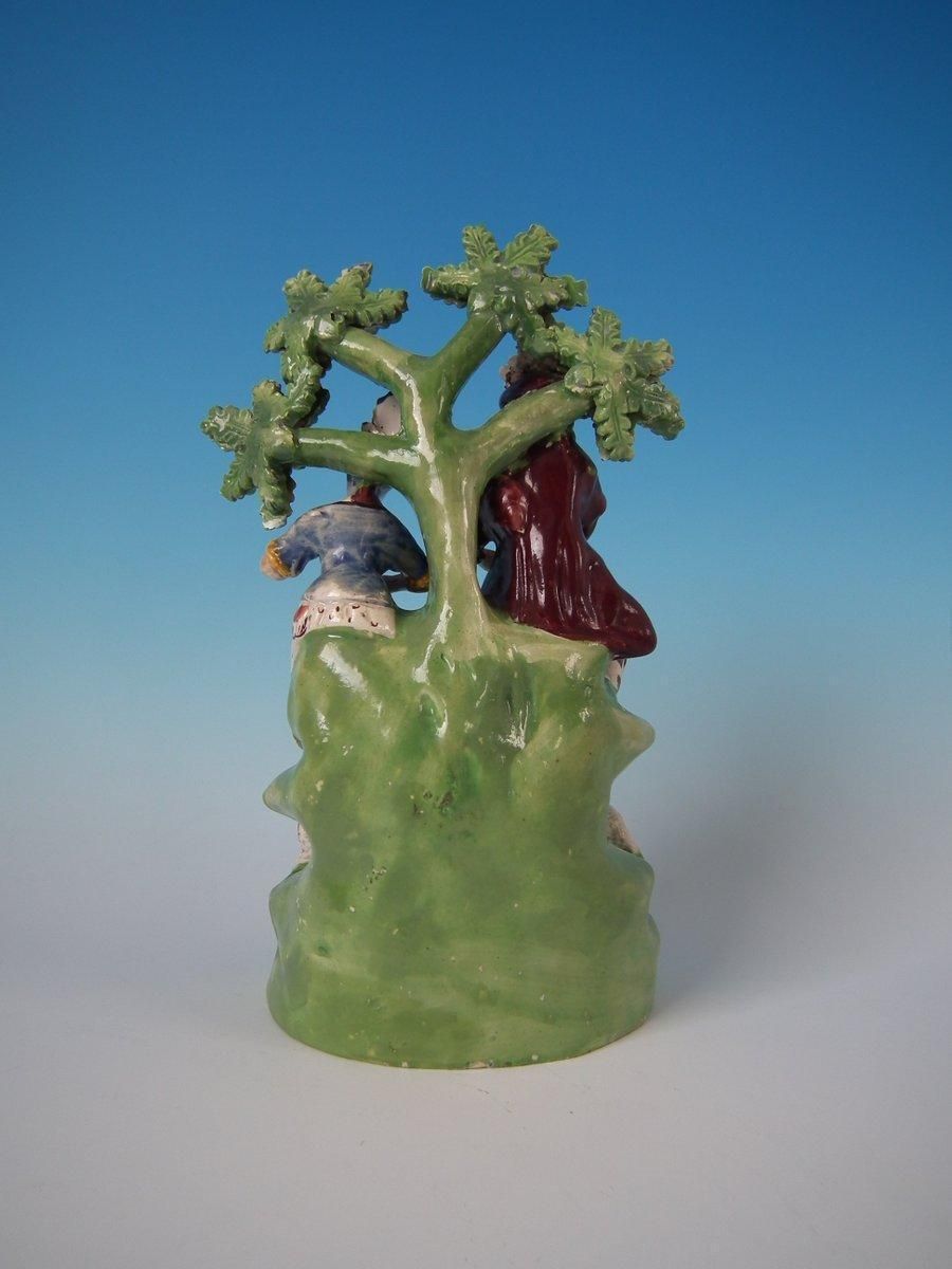 Staffordshire Pearlware Musicians And Sheep Bocage Group photo for sale