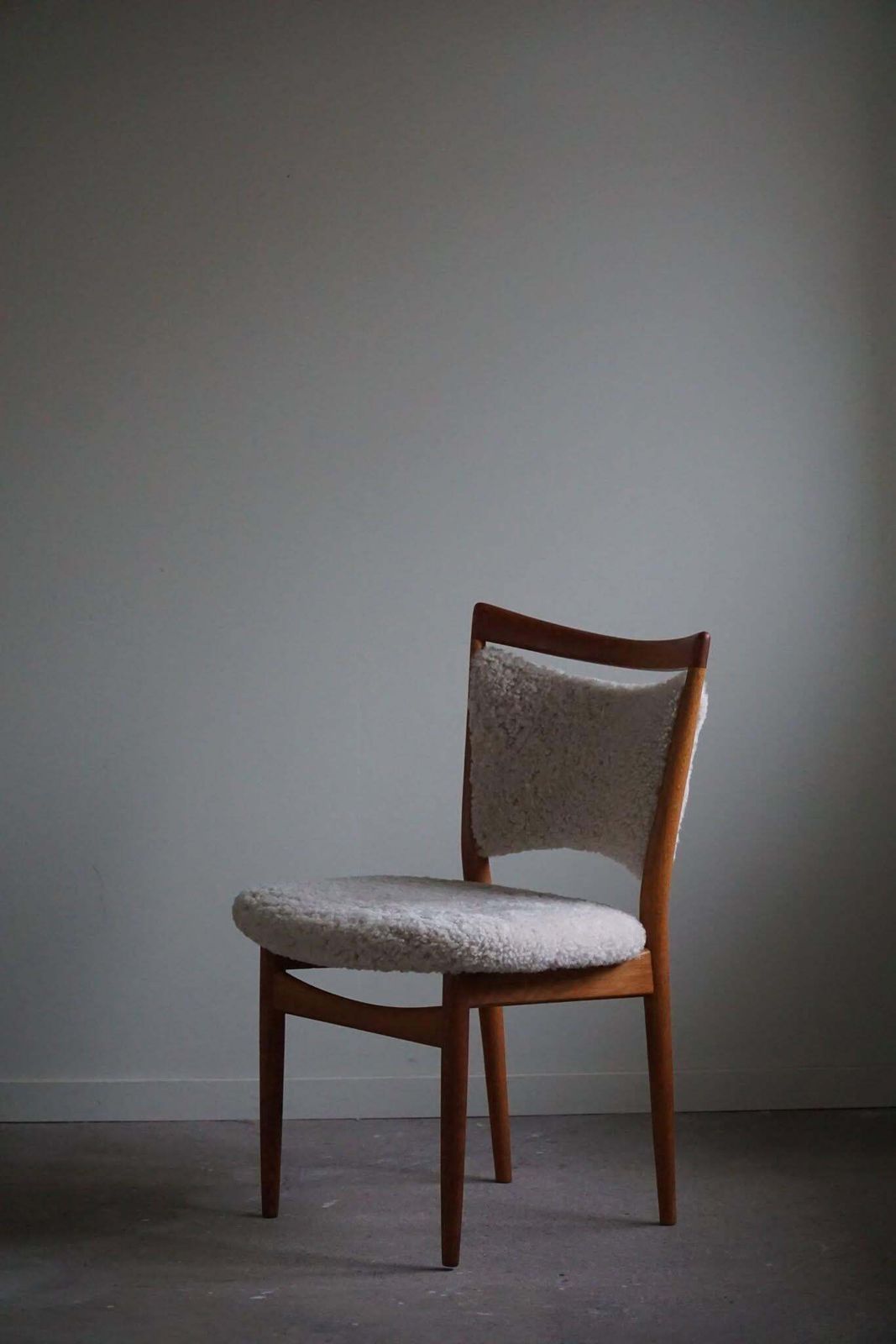 Danish Modern, Set Of 6 Chairs In Oak & Lambswool, Model Sw86 By Finn Juhl, 1953 photo buy