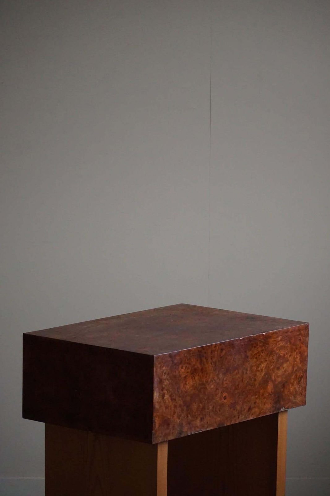 Danish Art Deco Console Table With Drawers In Elm & Burl Wood, 1940s photo Furniture