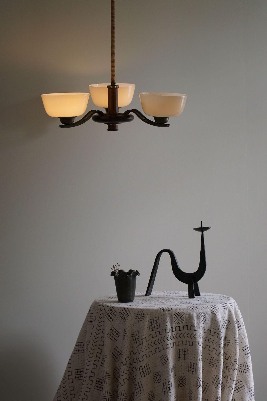Paavo Tynell For Taito Oy, A Model '1255/3' Art Deco Chandelier, Finland, 1930's photo vinterior