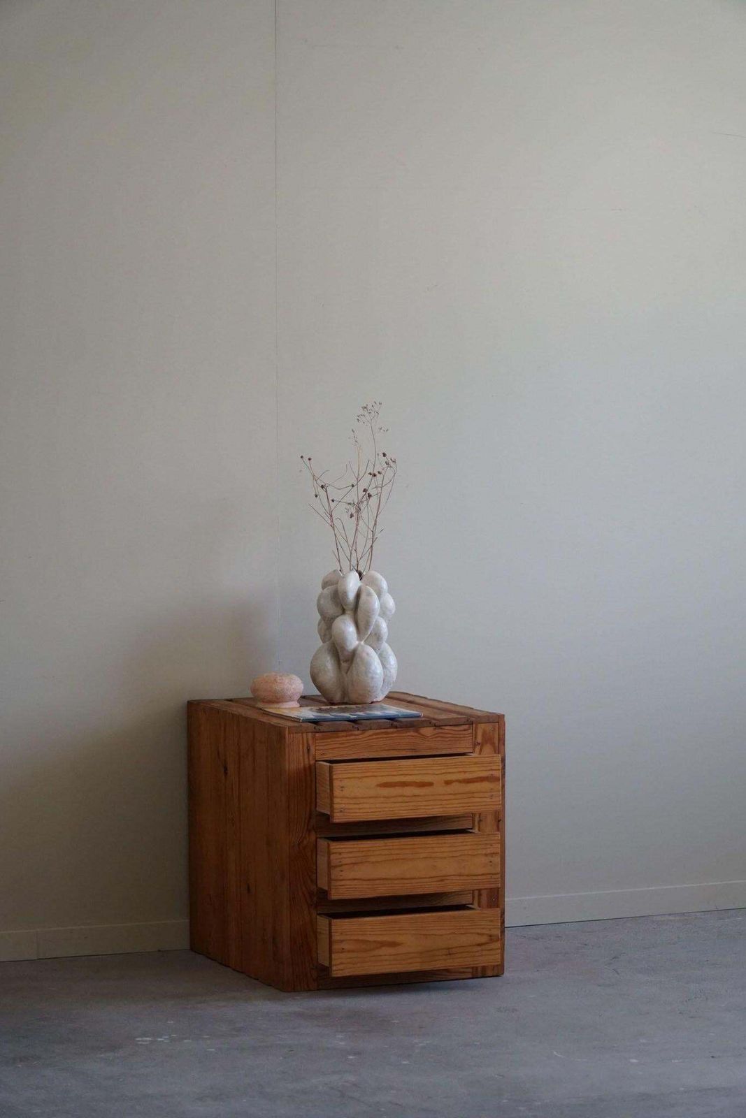 Primitive Freestanding Chest Of Drawers In Pine, Swedish Mid Century, 1950s photo furniture