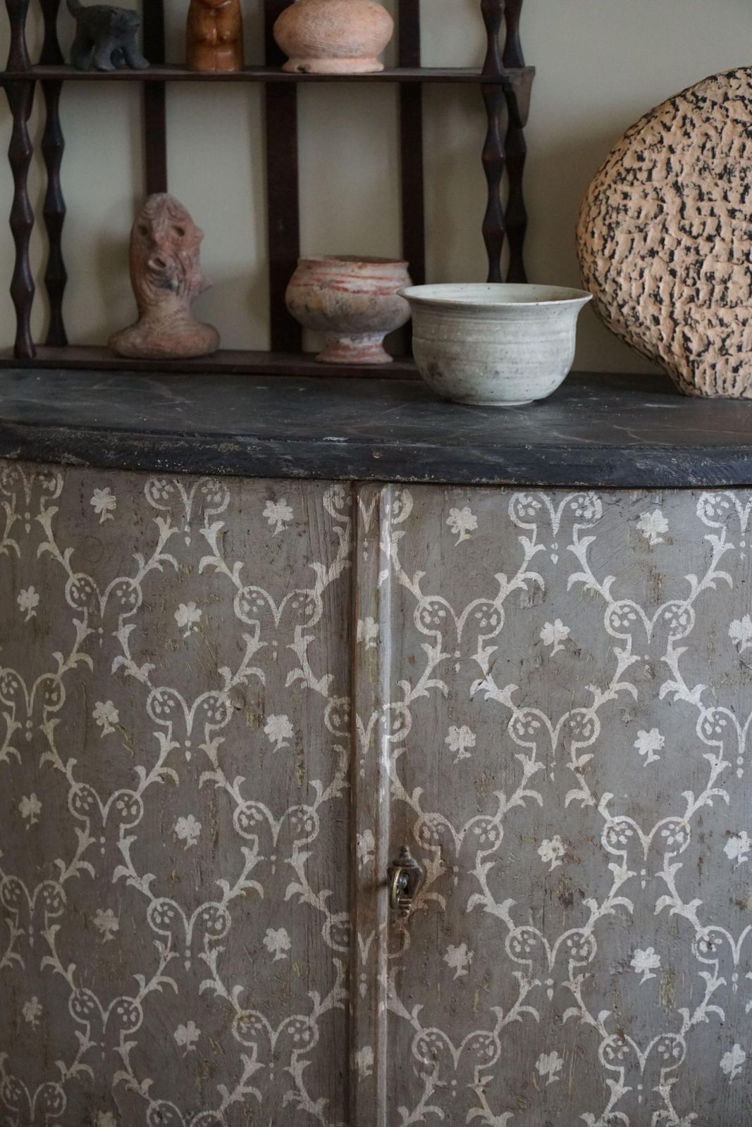 19th Century Antique Painted Pine Cabinet, Italian Cabinetmaker, Made In Tuscany photo 4198.0