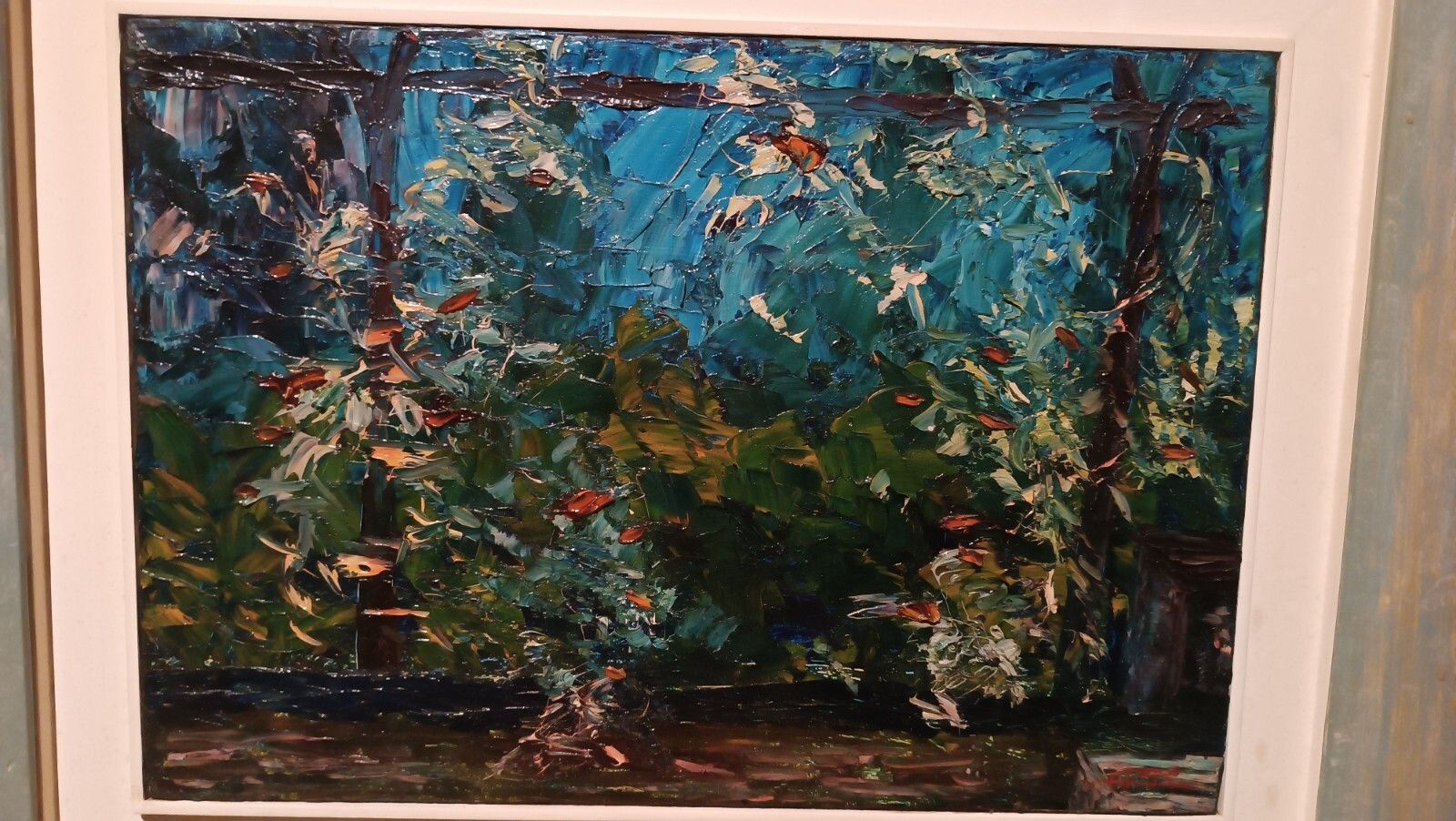 Oil On Canvas Title "The Pergola" Signed 1950s\60s 20th Century photo 280.0