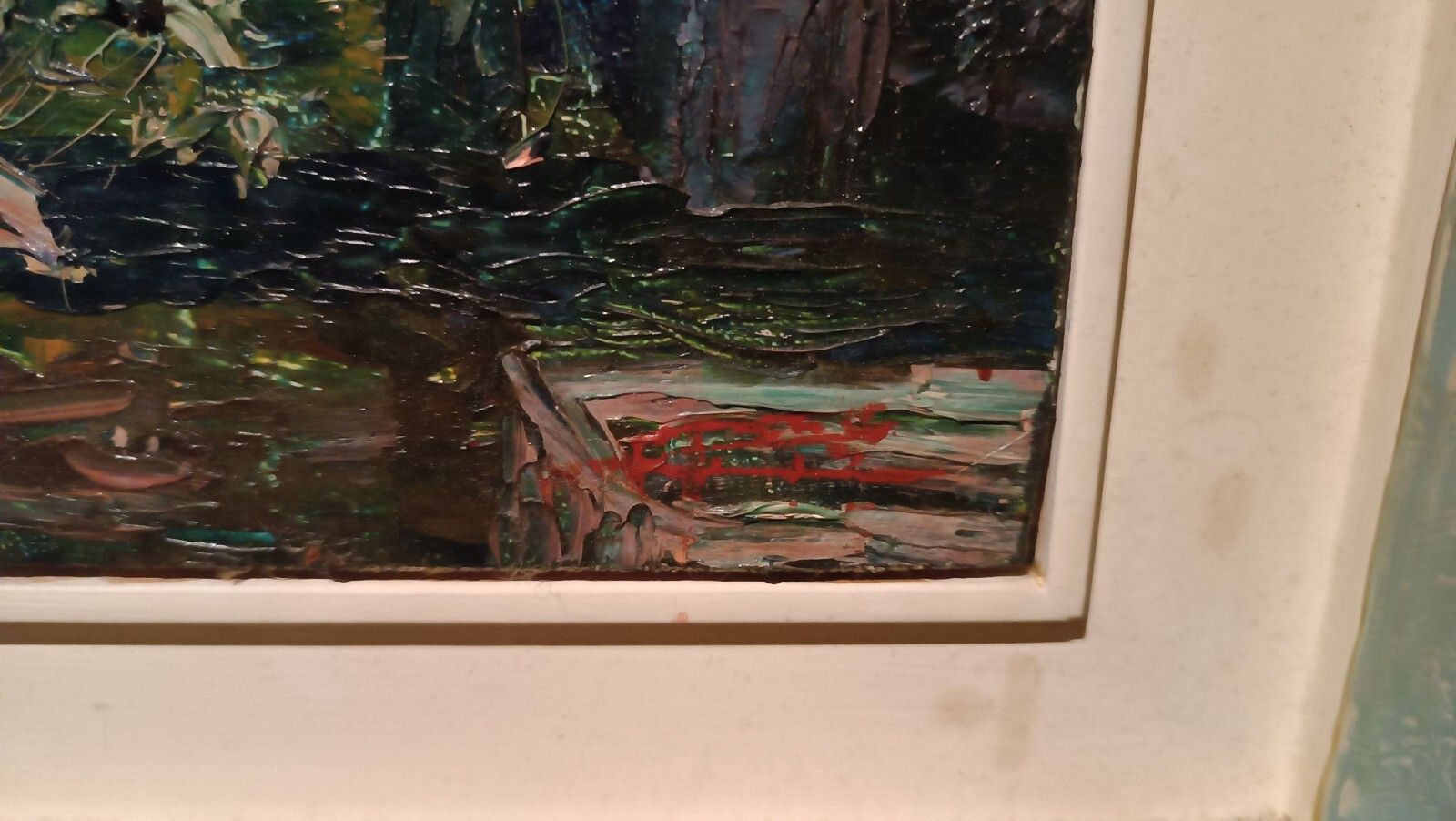 Oil On Canvas Title "The Pergola" Signed 1950s\60s 20th Century photo vinterior