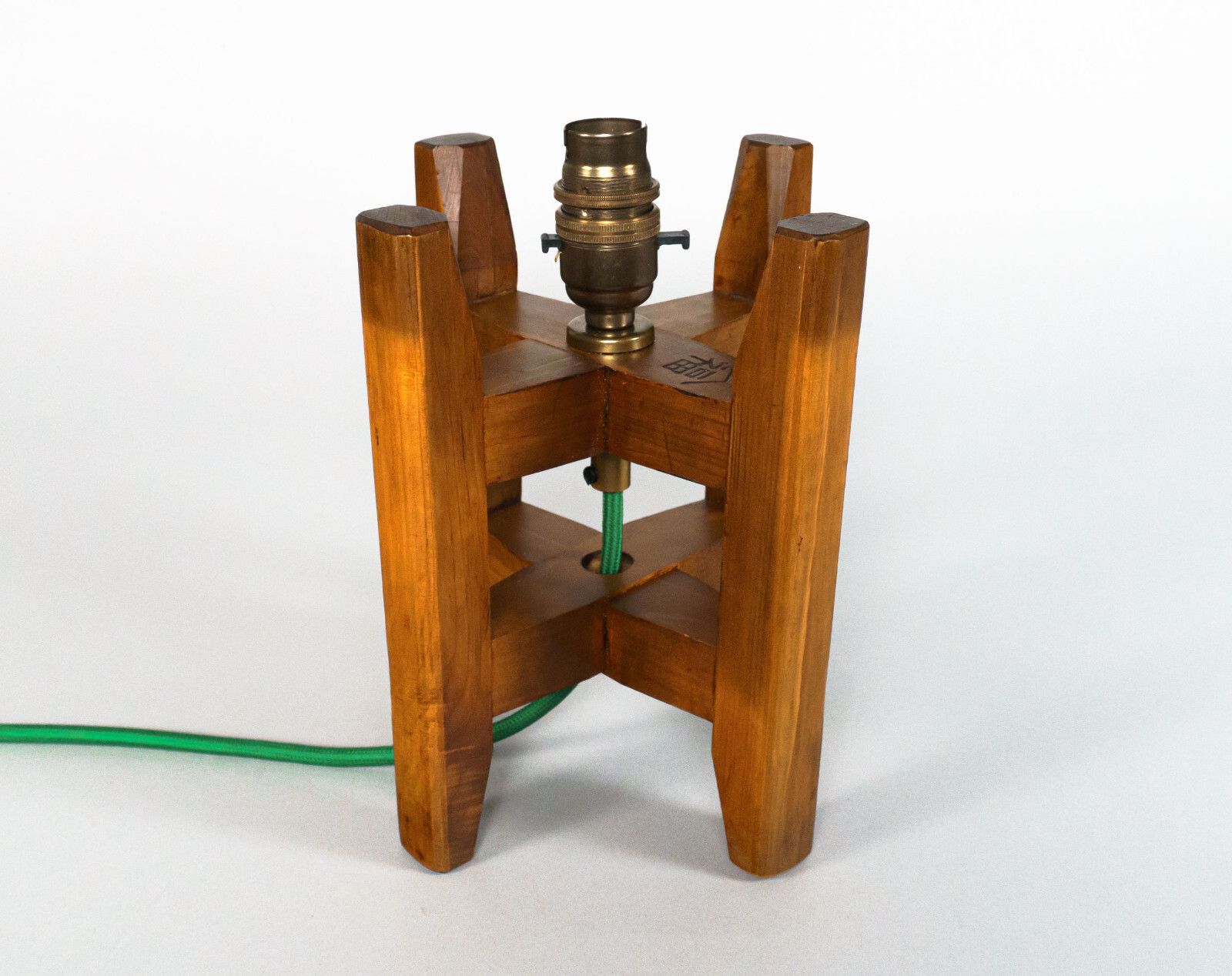 Pair Of Late 19th Century Antique Japanese Wooden Itomaki Silk Spool Table Lamps photo furniture