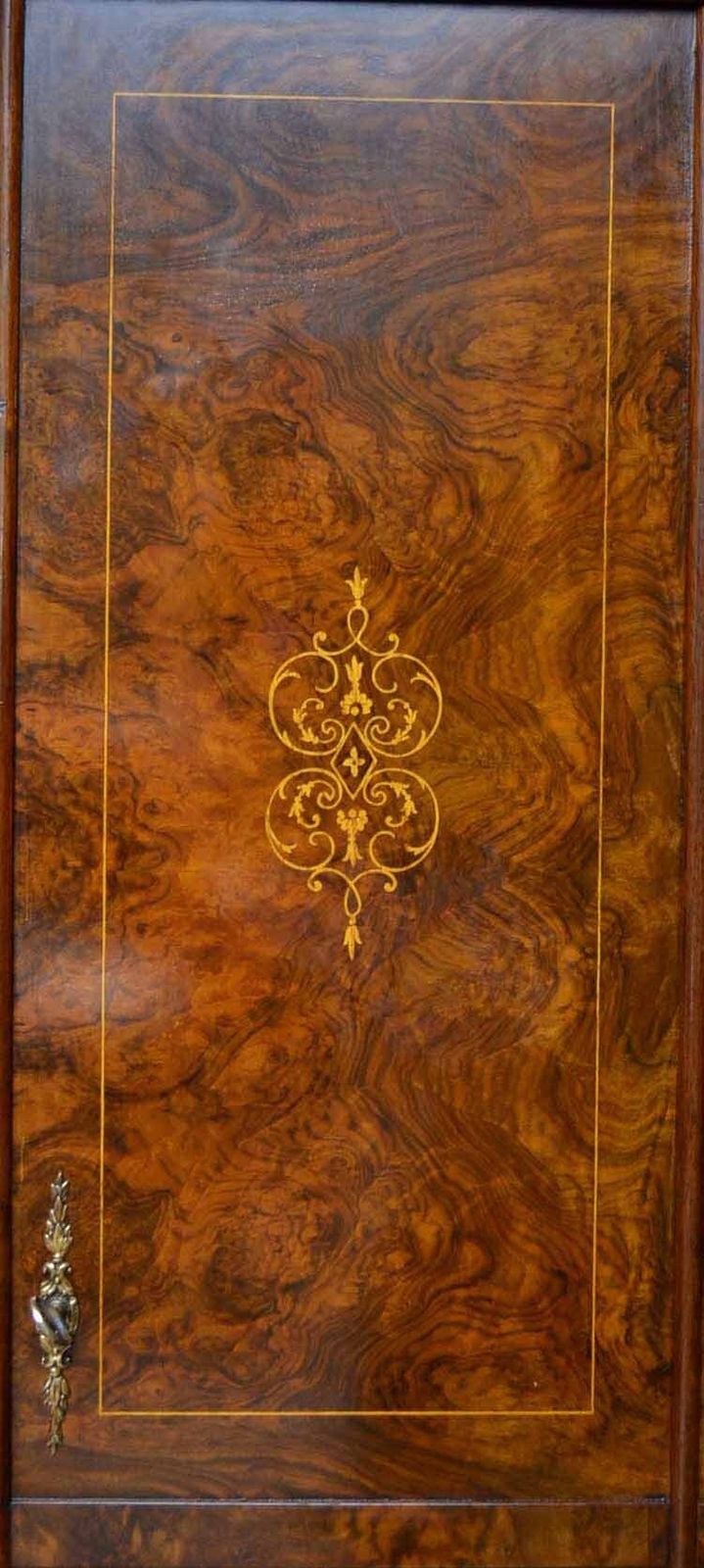 Bespoke Inlaid Burr Walnut Tv Plasma Hi Fi Stereo Cabinet photo for sale