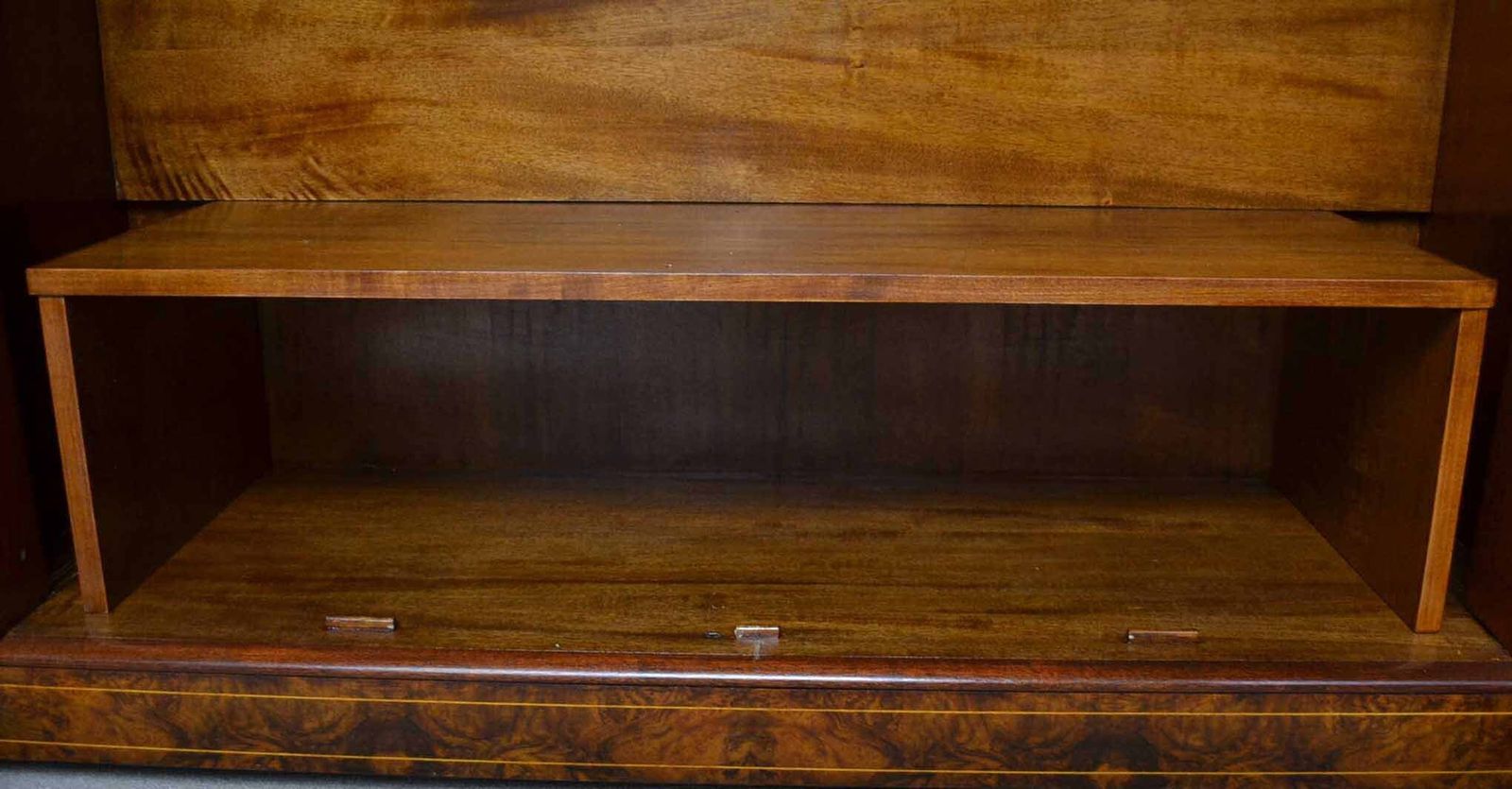 photo furniture Bespoke Inlaid Burr Walnut Tv Plasma Hi Fi Stereo Cabinet