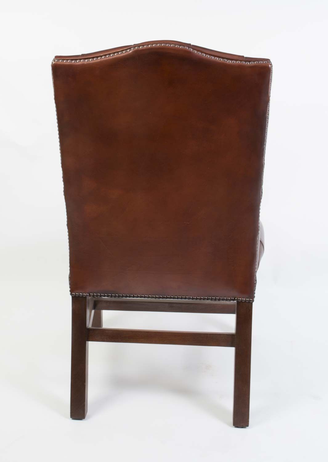 Bespoke English Handmade Gainsborough Leather Desk Chair photo Furniture