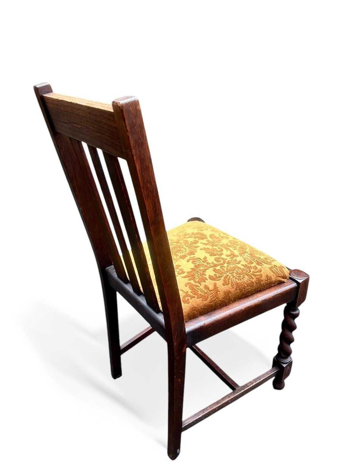 Antique Edwardian Bedroom Chair / C1910 / Barley Twist Legs photo buy
