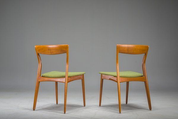 Dining Teak Chairs Attributed To R. Borregaard For Viborg, 1970s, Set Of 2 photo 825.0