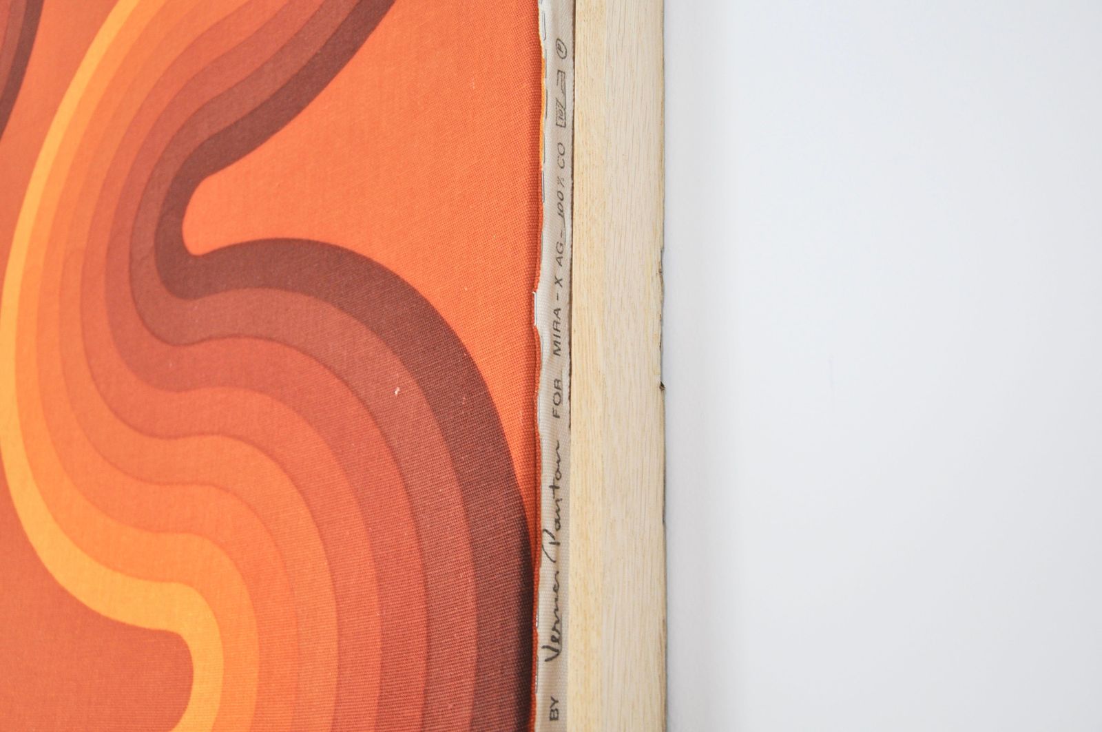 Fabric Board By Verner Panton For Mira Spectrum, 1970s photo vintage